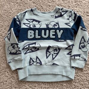 Kids' Light Blue Bluey Pullover Sweatshirt